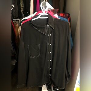 Shein women's black shirt